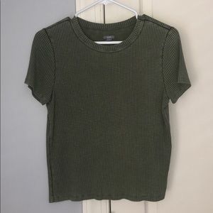 Aerie Ribbed Cropped Shirt